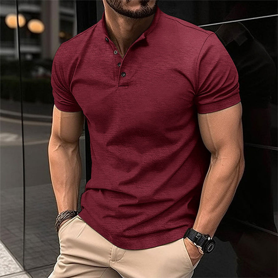 Lässiges Herren-Poloshirt mit Knopfleiste