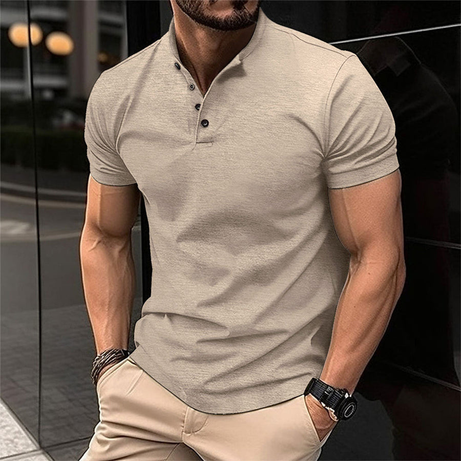 Lässiges Herren-Poloshirt mit Knopfleiste