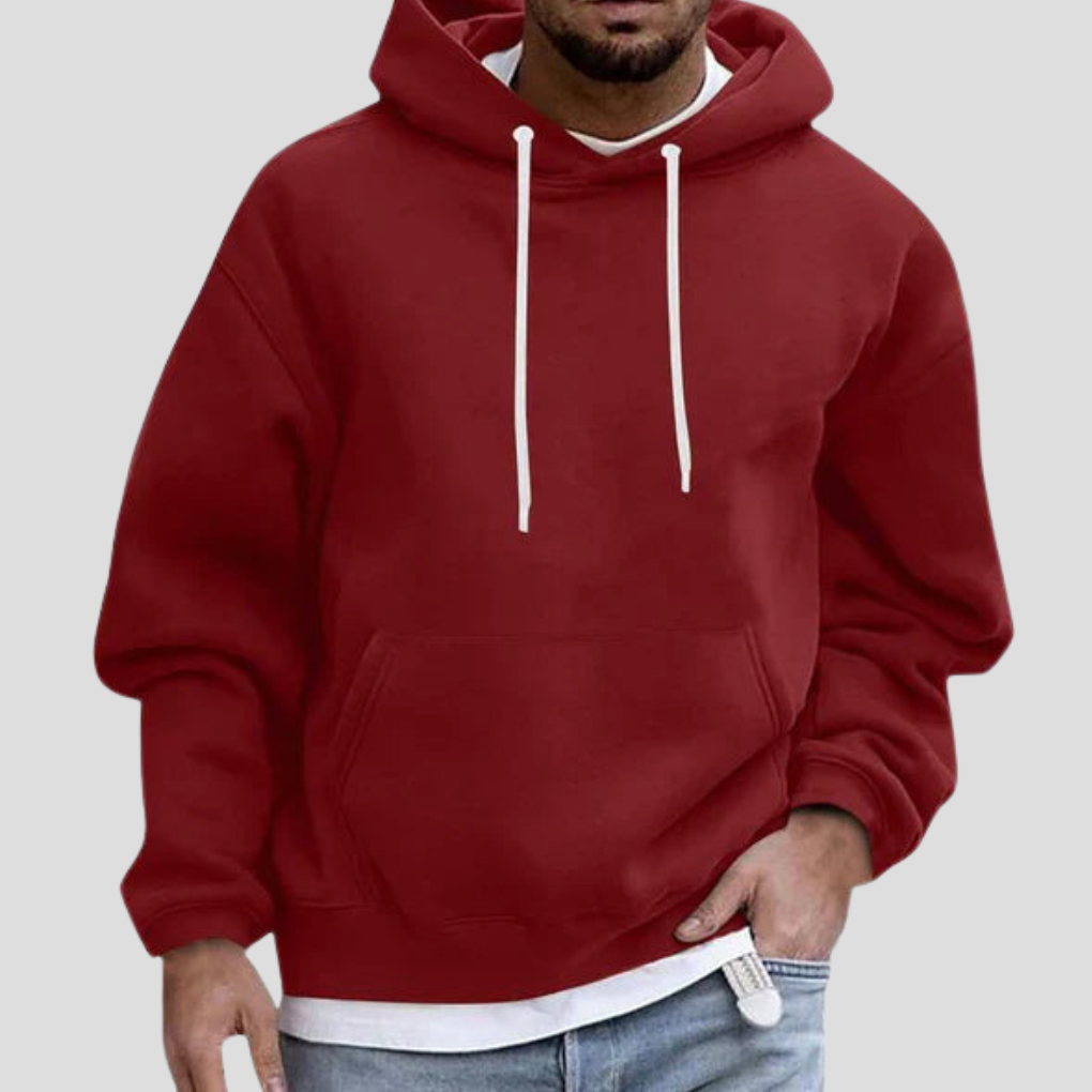 Locker geschnittener Hoodie zum Überziehen