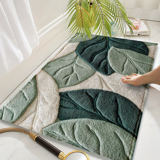 Leaf Badematte – Saugfähig, plüschig und bequem für das Badezimmer