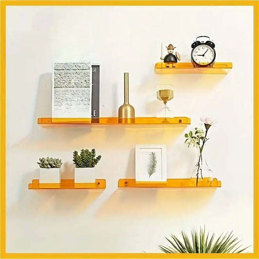 Schwebendes Wandregal - Moderner Badezimmer-Organizer - Acryl