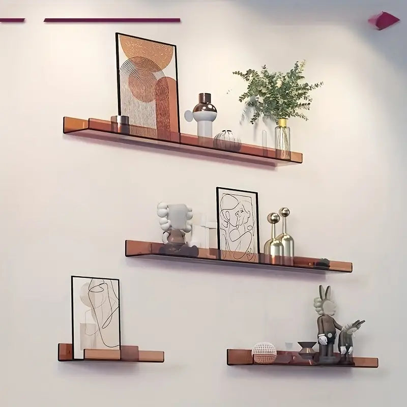 Schwebendes Wandregal - Moderner Badezimmer-Organizer - Acryl