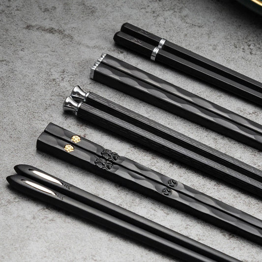 Luxus Essstäbchen-Set mit raffinierten Mustern (5 Paar)