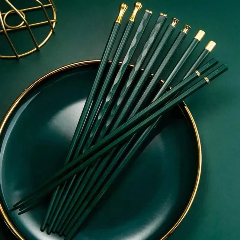 Luxus Essstäbchen-Set mit raffinierten Mustern (5 Paar)