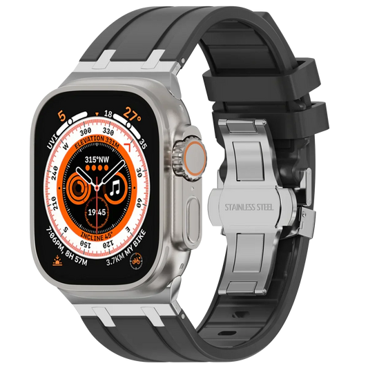 Luxus-Silikonarmband mit Schmetterlingsschliesse