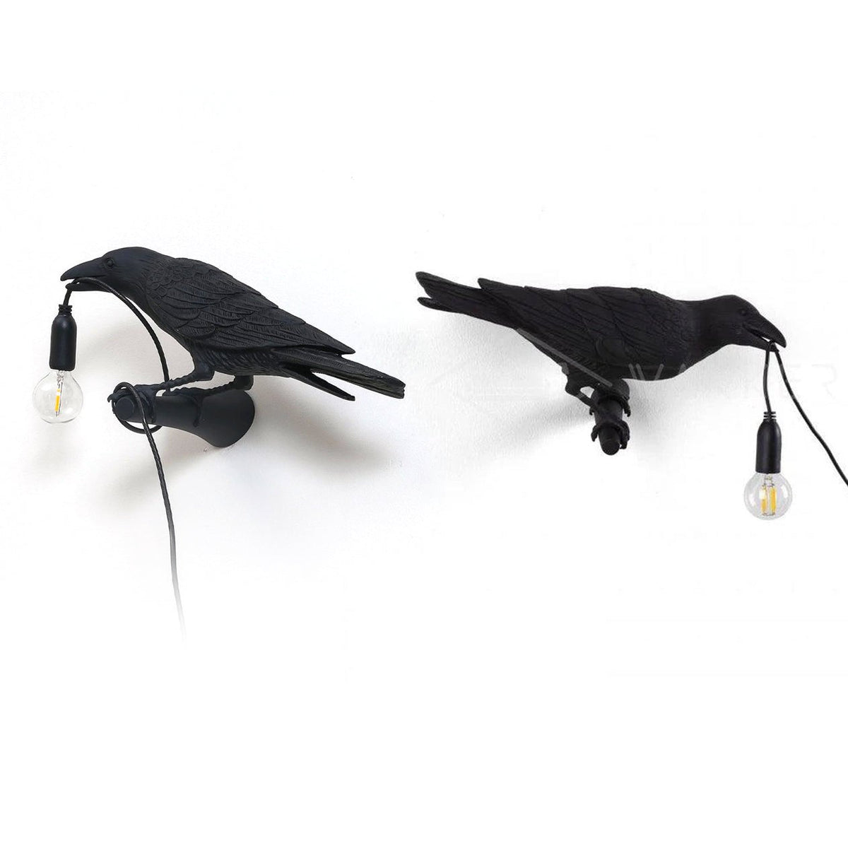 Wandlampe in Vogelform