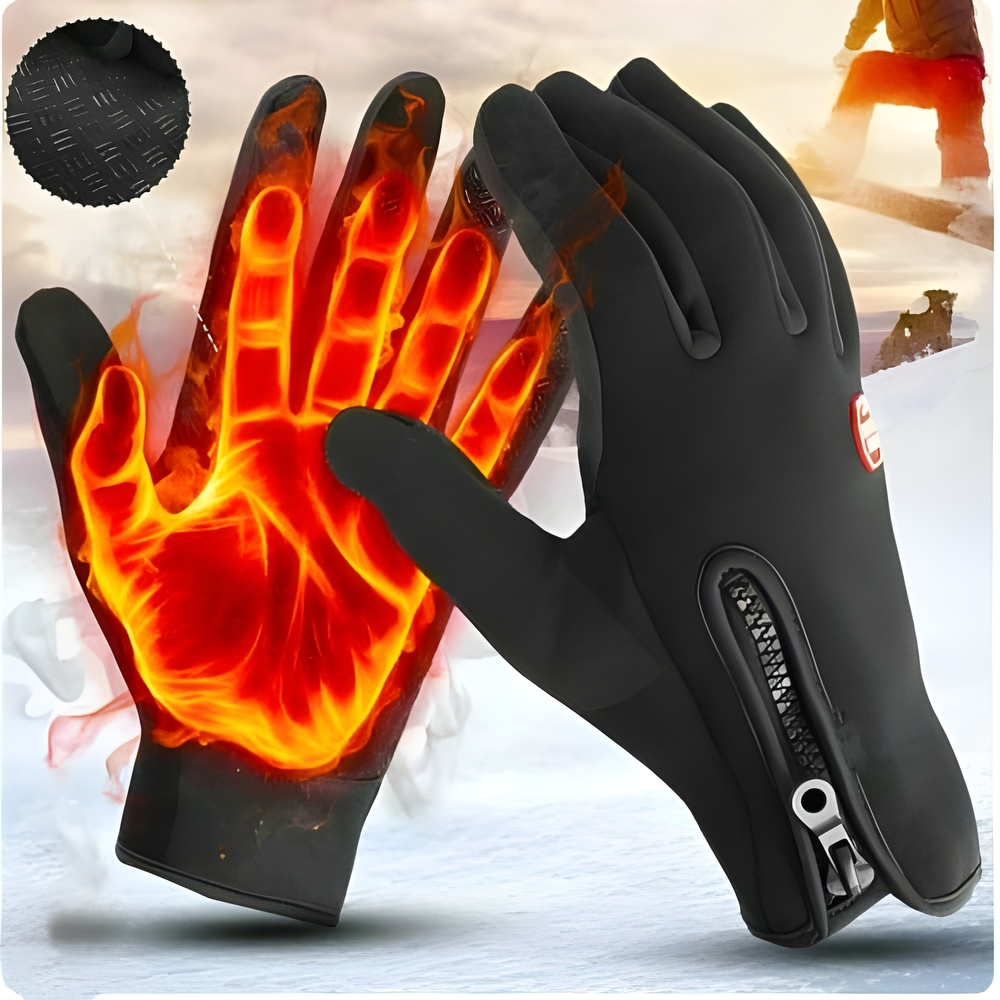 Warme, wasserdichte Winterhandschuhe mit Touchscreen-Funktion