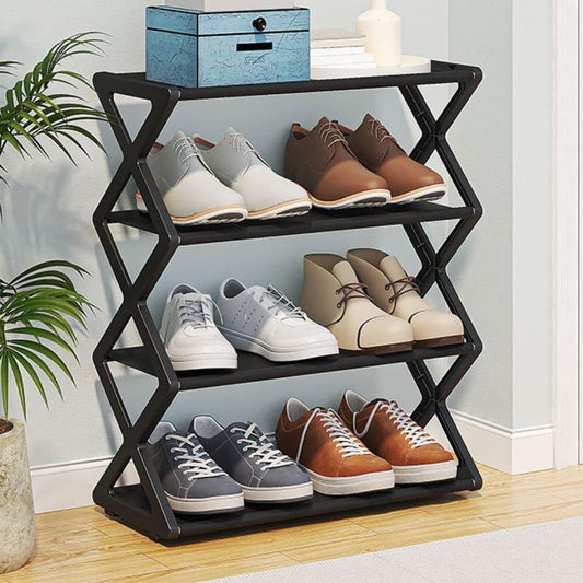 Minimalistisches 4-stöckiges Schuhregal – Kompaktes, modernes und umweltfreundliches Schuhregal