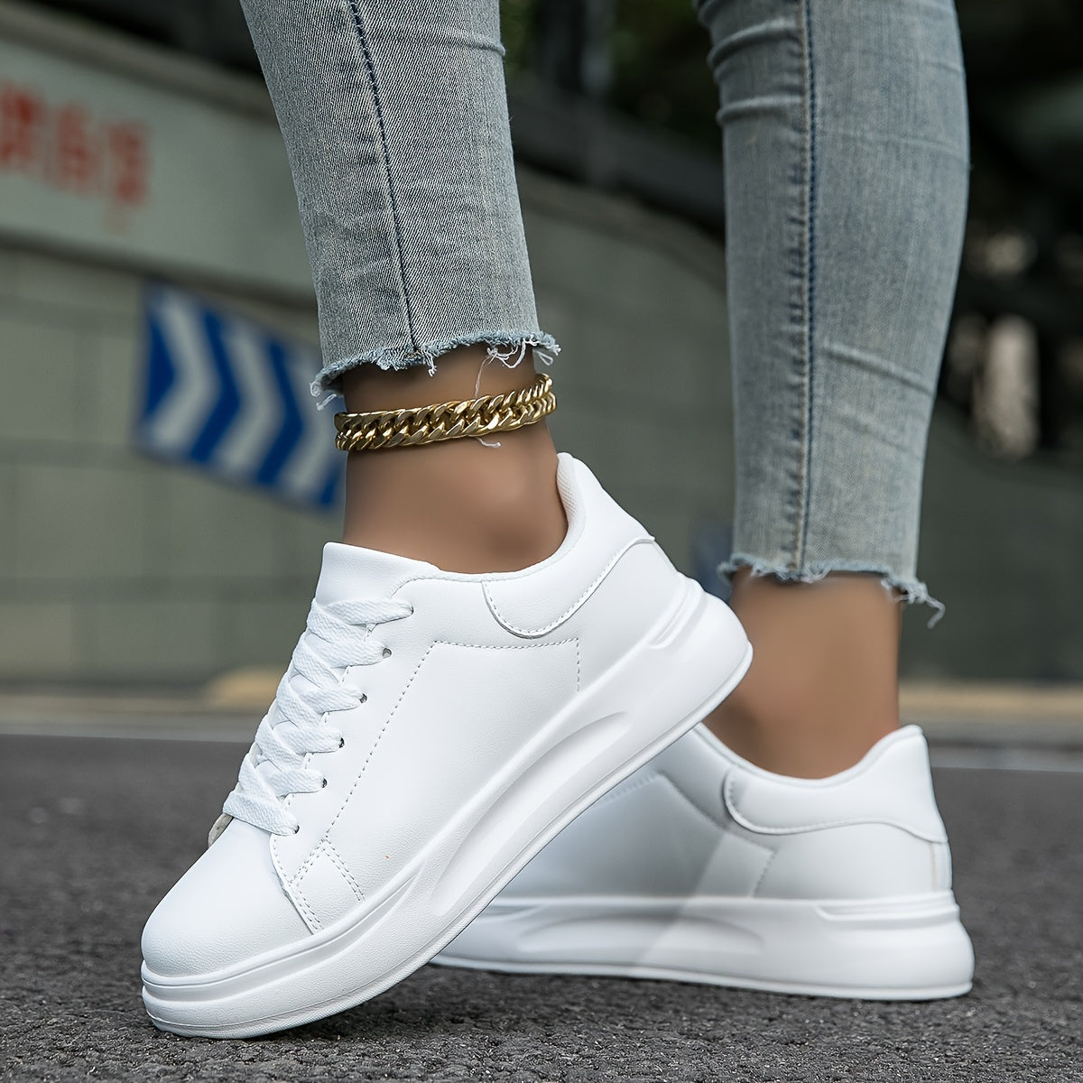 Minimalistischer und lässiger Damen-Sneaker