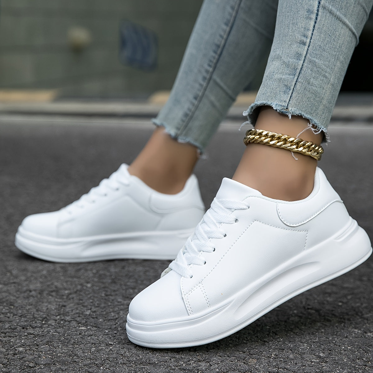 Minimalistischer und lässiger Damen-Sneaker