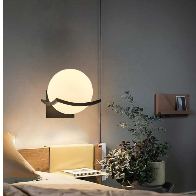 Moderne LED-Glaswandleuchte für die Heimdekoration
