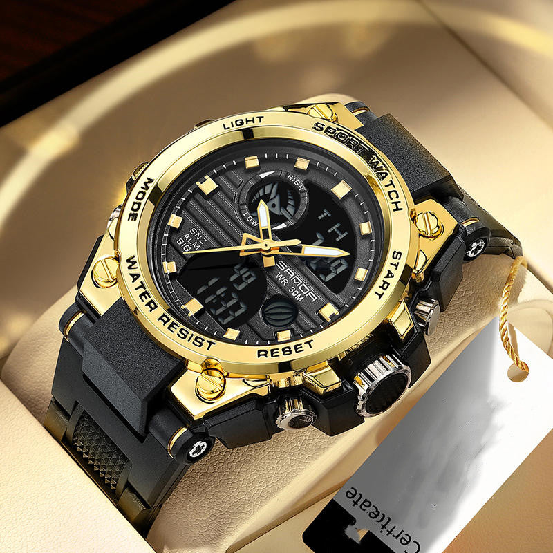Multifunktionale, wasserdichte, leuchtende Outdoor-Armbanduhr