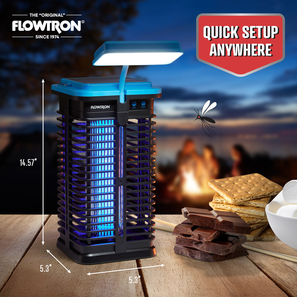 Solar-Insektenvernichter-Lampe, 50 m² Reichweite
