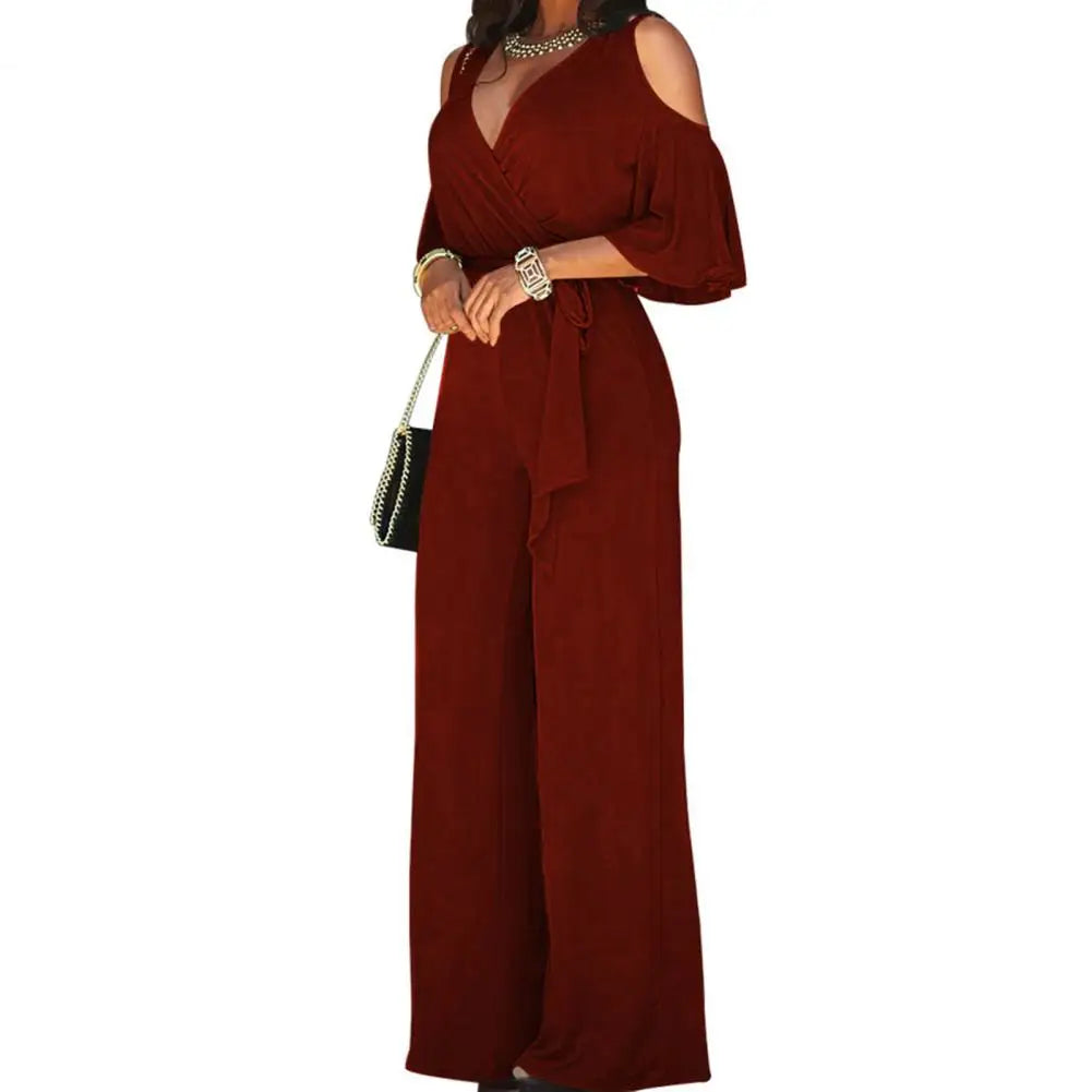 Damen-Jumpsuit mit weitem Bein
