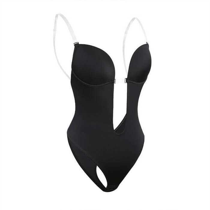 Rückenfreier Damen-Formbody in nahtloser Ausführung für festliche Anlässe