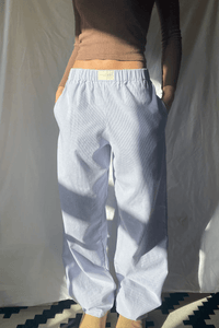 Locker geschnittene Damen-Loungehose mit elastischem Bund, weich, leicht und bequem mit Seitentaschen für maximalen Komfort