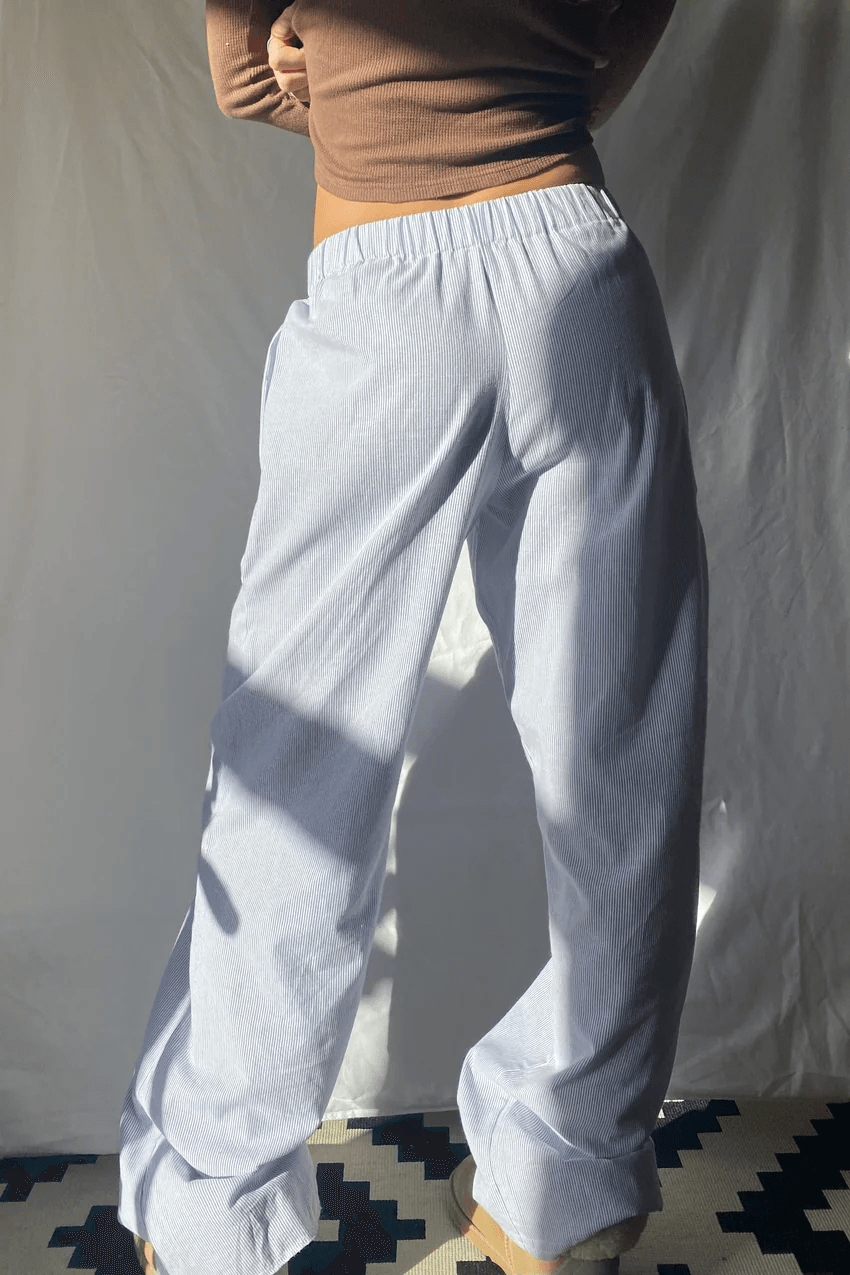 Locker geschnittene Damen-Loungehose mit elastischem Bund, weich, leicht und bequem mit Seitentaschen für maximalen Komfort