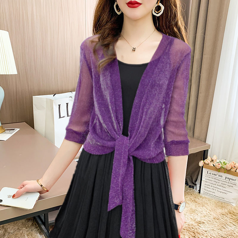 Damen Sommer Chiffon-Oberteil mit Bindeband