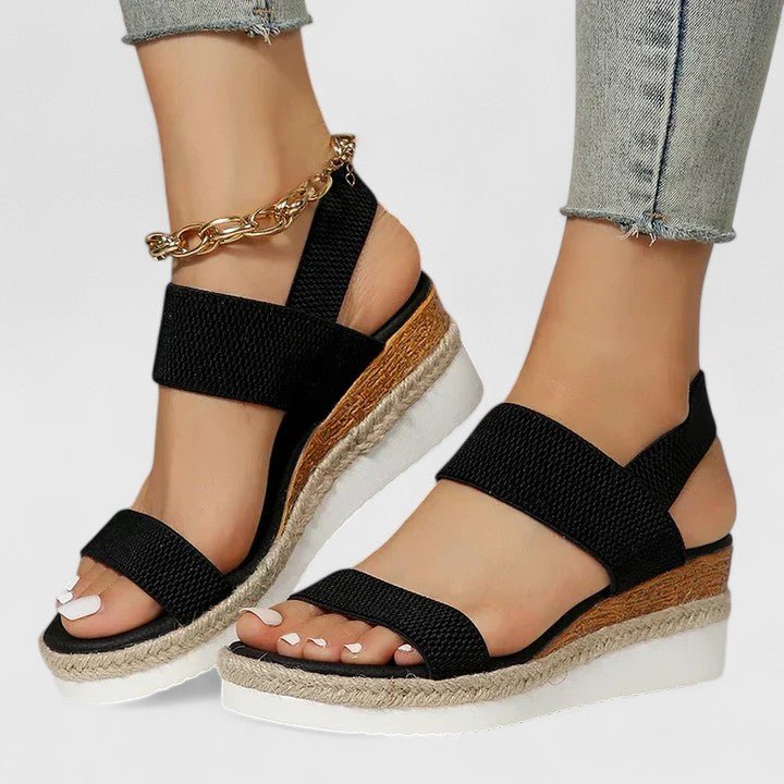 Orthopädische Keilabsatz-Plateausandalen für Damen