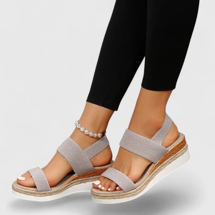 Orthopädische Keilabsatz-Plateausandalen für Damen