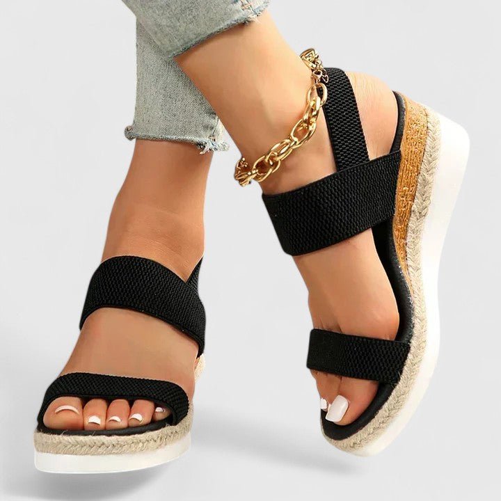 Orthopädische Keilabsatz-Plateausandalen für Damen