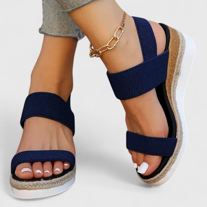 Orthopädische Keilabsatz-Plateausandalen für Damen