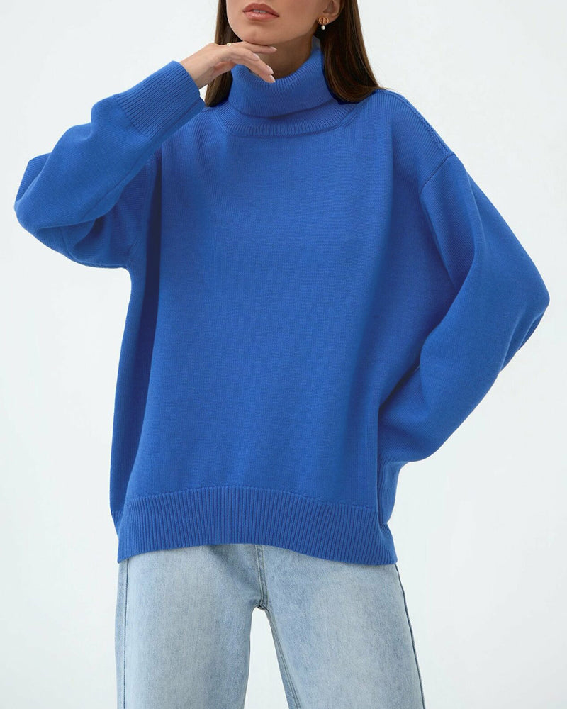 Oversize-Rollkragenpullover für Damen