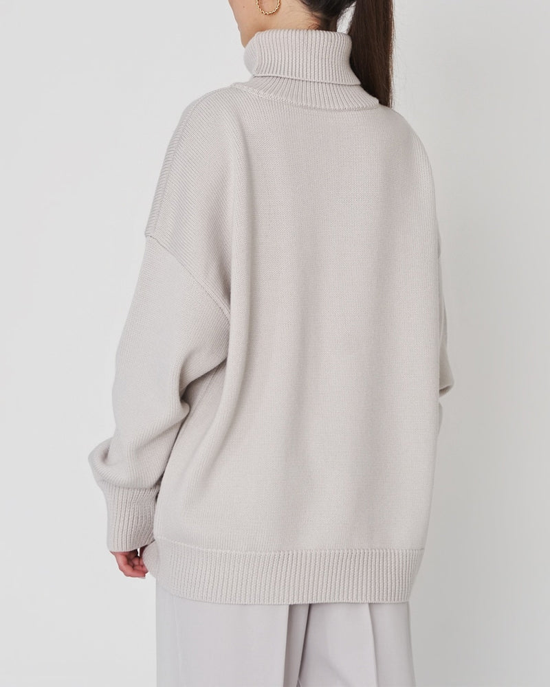 Oversize-Rollkragenpullover für Damen