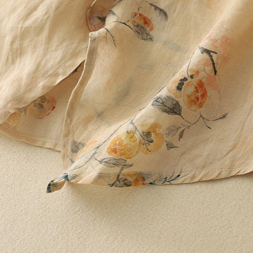 Ärmellose Damenbluse mit Blumenmuster