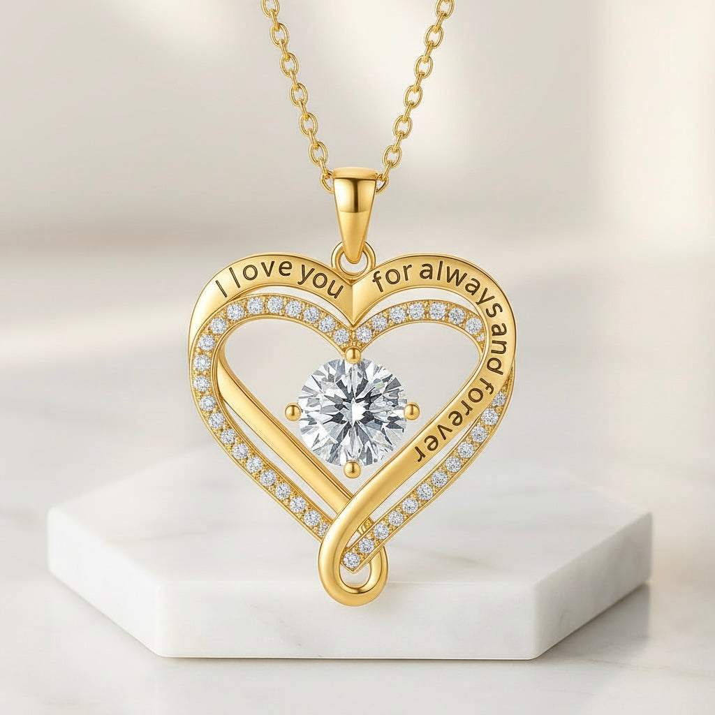 Halskette Geschenk für meine Frau mit der Aufschrift I Will Always Love You