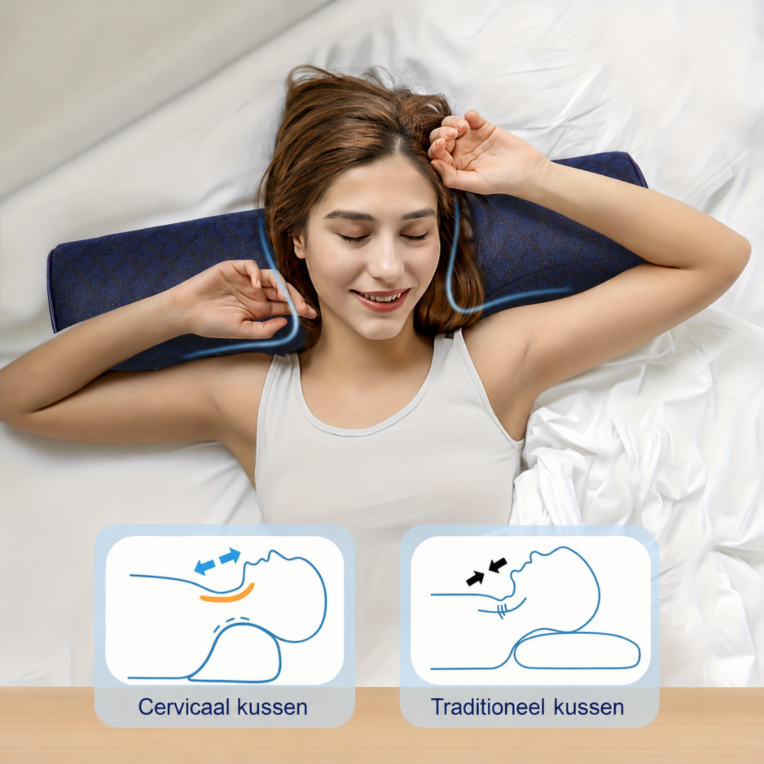 Nackenkissen - Ergonomisches Memory-Schaum-Schlafkissen