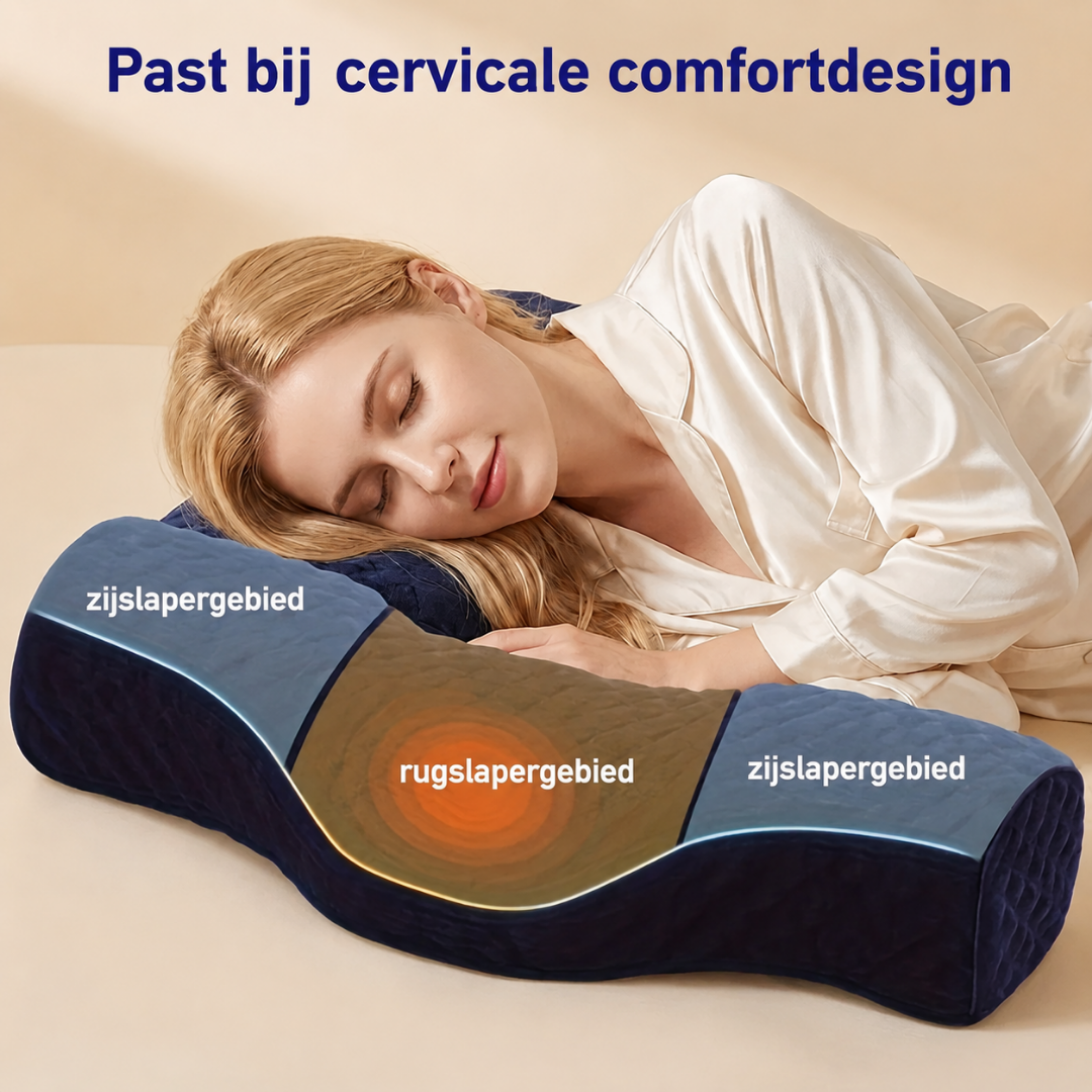 Nackenkissen - Ergonomisches Memory-Schaum-Schlafkissen
