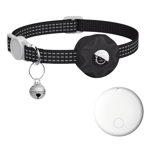 Smarter Haustier-Tracker mit reflektierendem Halsband für Hunde und Katzen – Bluetooth-Tracker mit Alarmfunktion