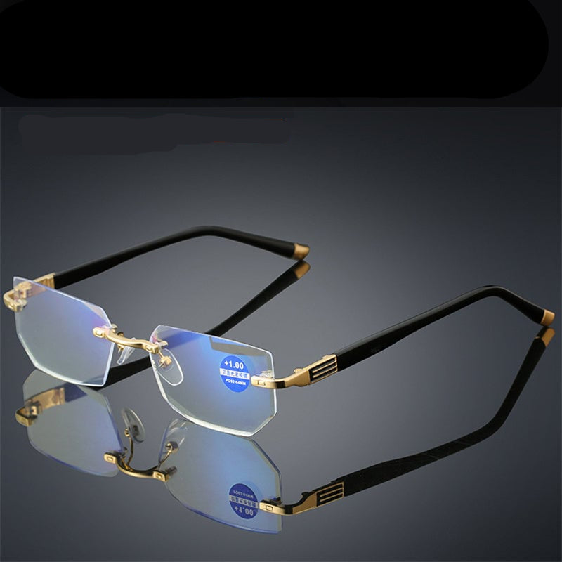 Smarte Lesebrille mit Gleitsichtgläsern | Ultraleicht, Blaulichtfilter | Für Nah- und Fernsicht | Titan TR90 Rahmen