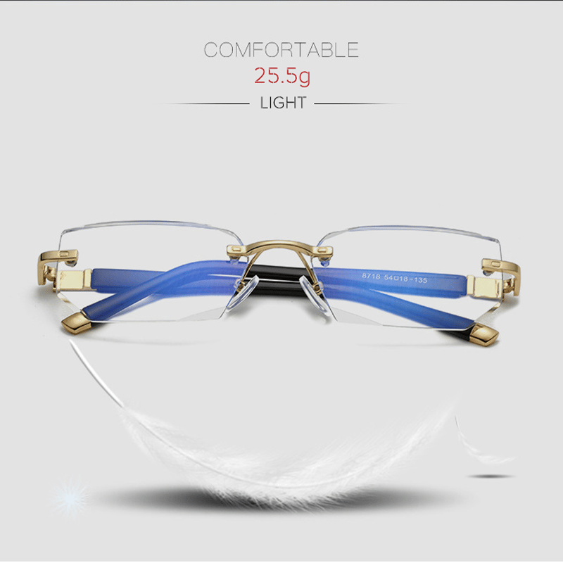 Smarte Lesebrille mit Gleitsichtgläsern | Ultraleicht, Blaulichtfilter | Für Nah- und Fernsicht | Titan TR90 Rahmen