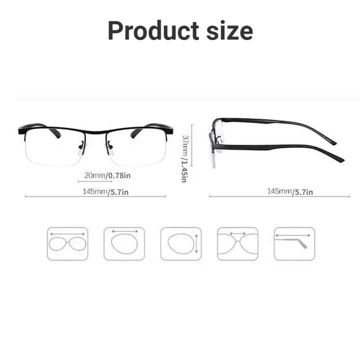 Smarte progressive Lesebrille mit Blaulicht- und UV-Schutz