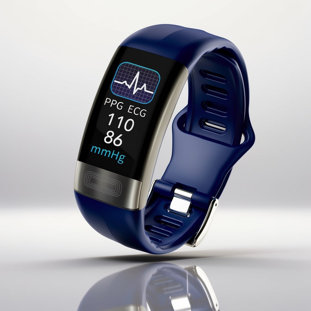 Smartwatch mit Gesundheits-Tracking, EKG, Blutdruck- und Schlafüberwachung