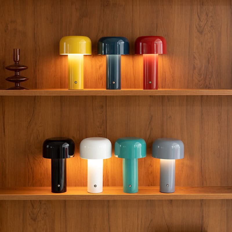 Italienische dimmbare kabellose LED-Tischlampe in Pilzform
