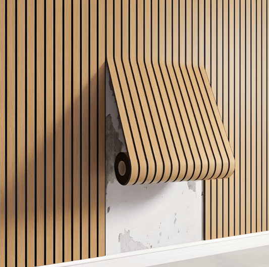 Selbstklebende Wandpaneele in Holzoptik