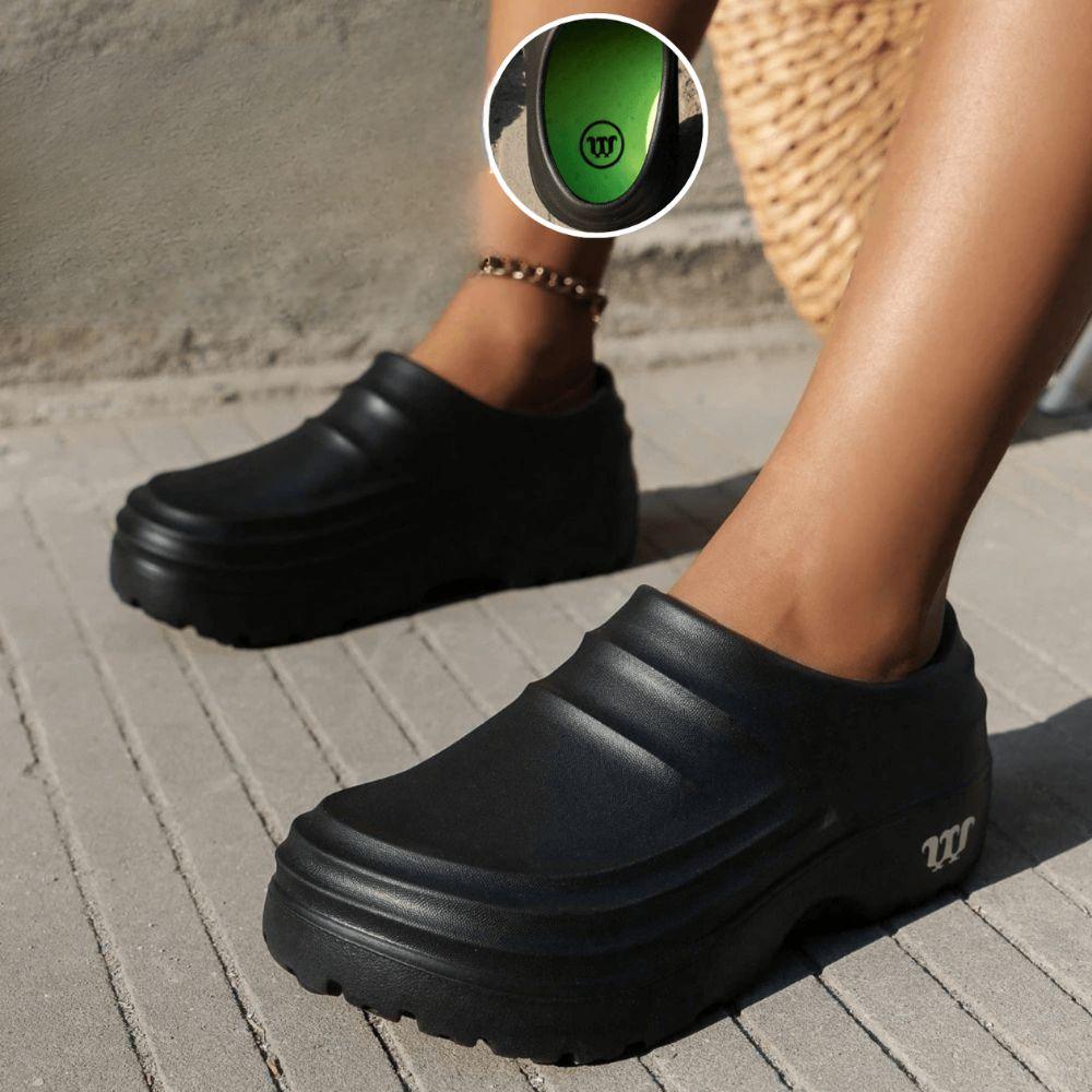 Clogs mit orthopädischer Unterstützung zur Schmerzlinderung und für ganztägigen Komfort
