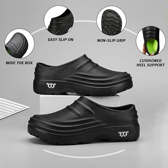 Clogs mit orthopädischer Unterstützung zur Schmerzlinderung und für ganztägigen Komfort