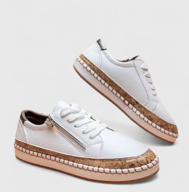 Orthopädische Schuhe mit Fussgewölbestütze und rutschfester Sohle – Damen-Slip-On-Schuhe für bequemen Tragekomfort