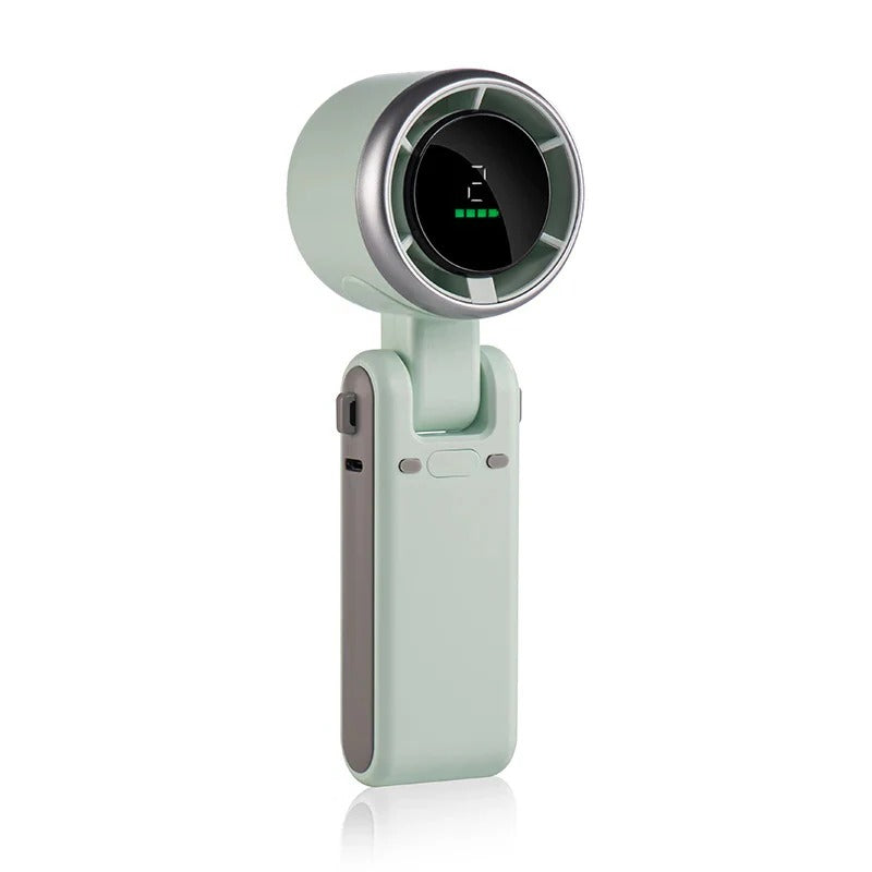Klappbarer Hand-Turboventilator mit Digitalanzeige