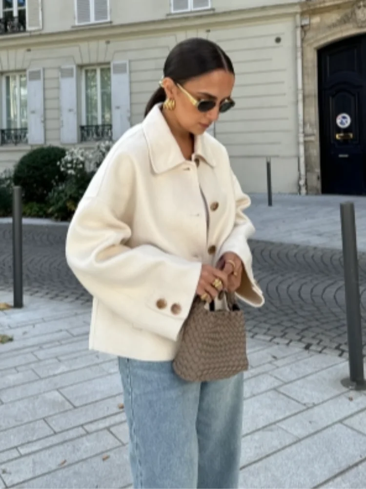 Oversized verkürzte Damenjacke