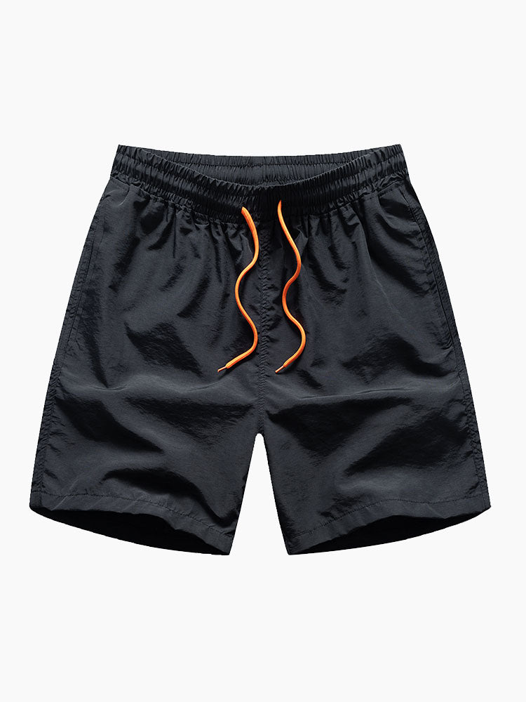 Hemd- und Badehosen-Set mit Palmenmuster – 100 % Polyester, Regular Fit Passform, lässiges Sommerset