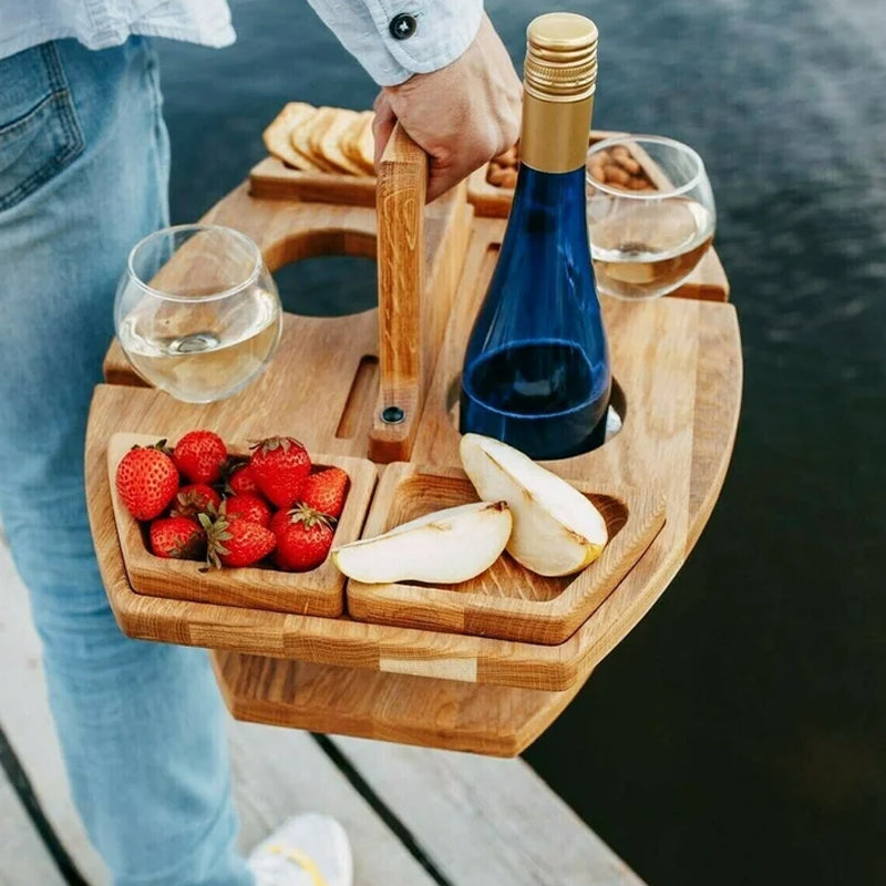 Picknicktisch - Tragbarer Weintisch