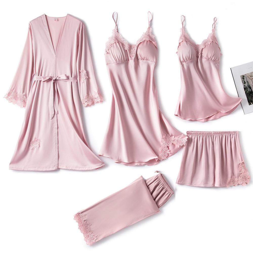 Pyjama-Set | Seidig weiche Luxus-Nachtwäsche | V-Ausschnitt-Design