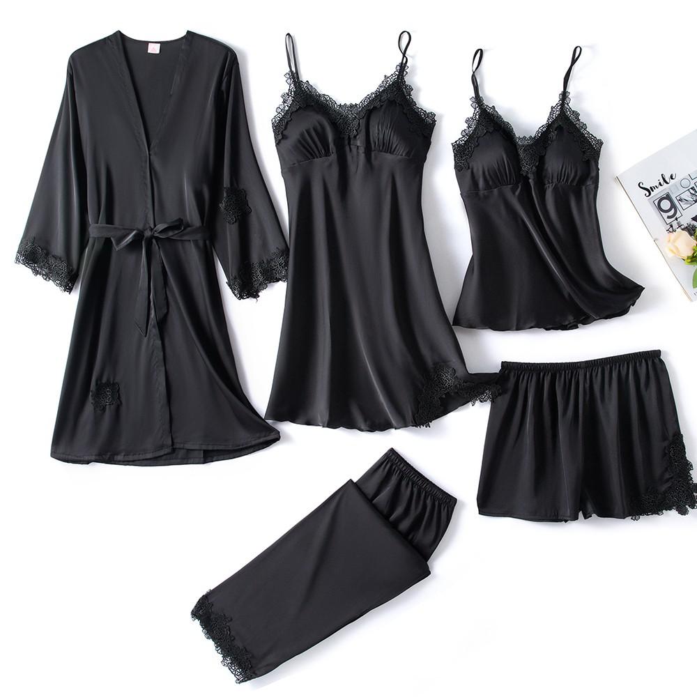 Pyjama-Set | Seidig weiche Luxus-Nachtwäsche | V-Ausschnitt-Design