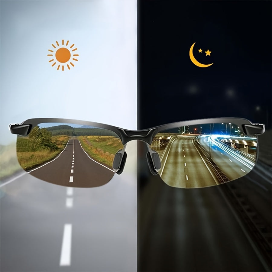 Polarisierte selbsttönende Sonnenbrille | UV400-Schutz | Automatische Lichtanpassung (Tag und Nacht) | Smarte Blendreduktion zum Fahren und für Outdoor-Aktivitäten