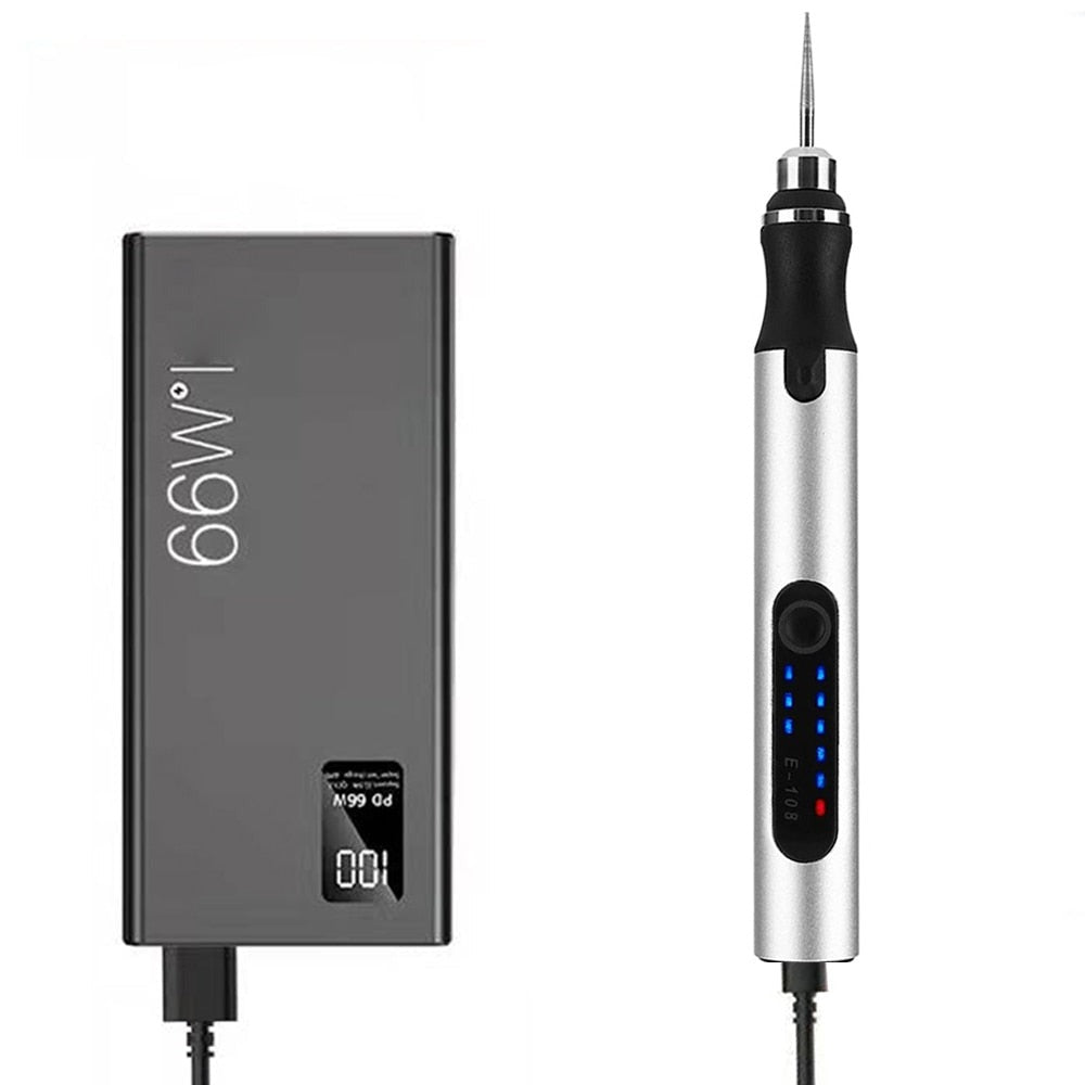 Professioneller Gravierstift – Wiederaufladbarer elektrischer Handgravierer für Metall, Glas, Holz und mehr